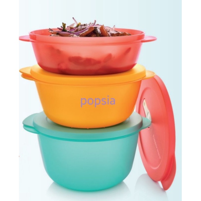 Tupperware EU CW bowl Set【Popsia 特百惠歐洲進口微波碗(3)】最新促銷