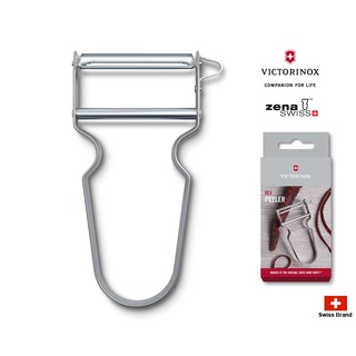 Victorinox瑞士維氏與瑞士Zena削皮器大廠合作的REX極輕鋁製削皮器不銹鋼刀嘴【6.0900】