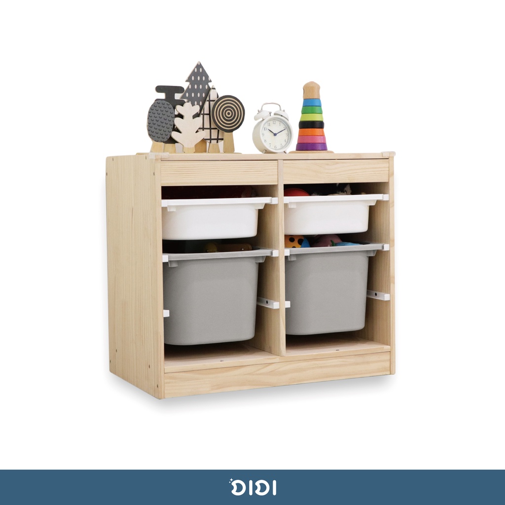 【DIDI】實木玩具收納櫃(二年保固) | 玩具收納、收納箱、收納櫃、玩具箱