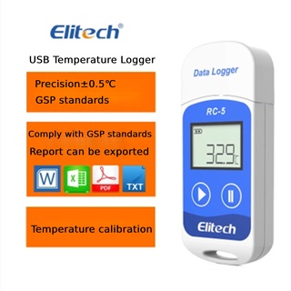 RC-5 顯示 USB 溫度資料記錄器外部傳感器 IP67 防水支援出口報告