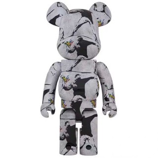 BE BRICK Banksy Flower Bomber 1000% 班克斯 丟花人 擲花者