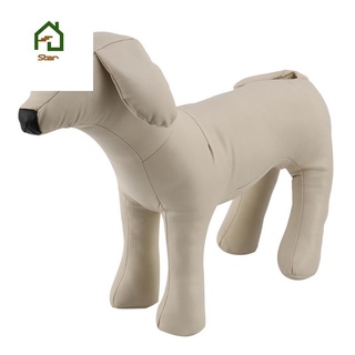 皮革狗模特站立姿勢狗模型玩具寵物動物商店展示人體模型