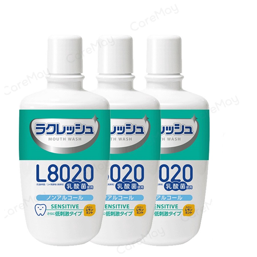 日本 樂可麗舒 L8020 乳酸菌漱口水(敏感牙齒適用/蜂蜜檸檬薄荷)X3 (短效期)