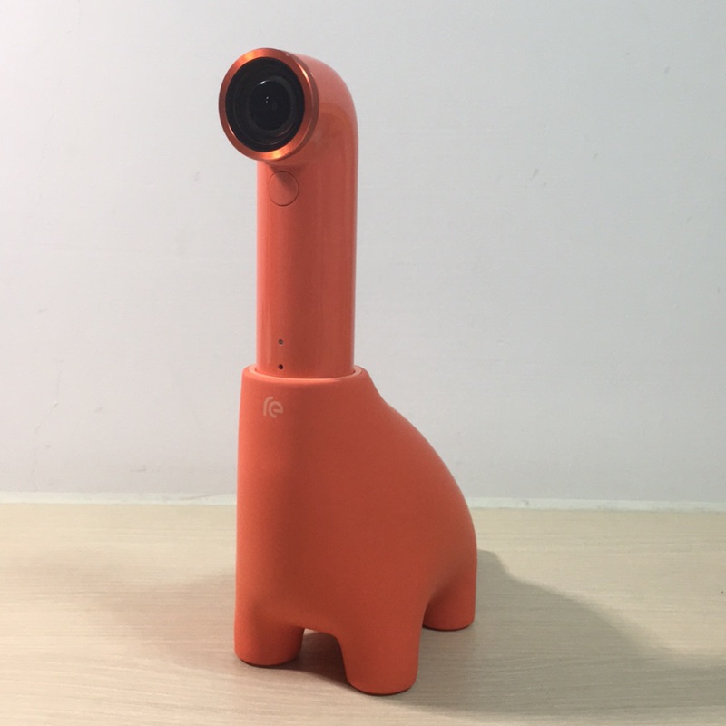 HTC RE 迷你攝錄影機 防水相機 橘/含恐龍充電座