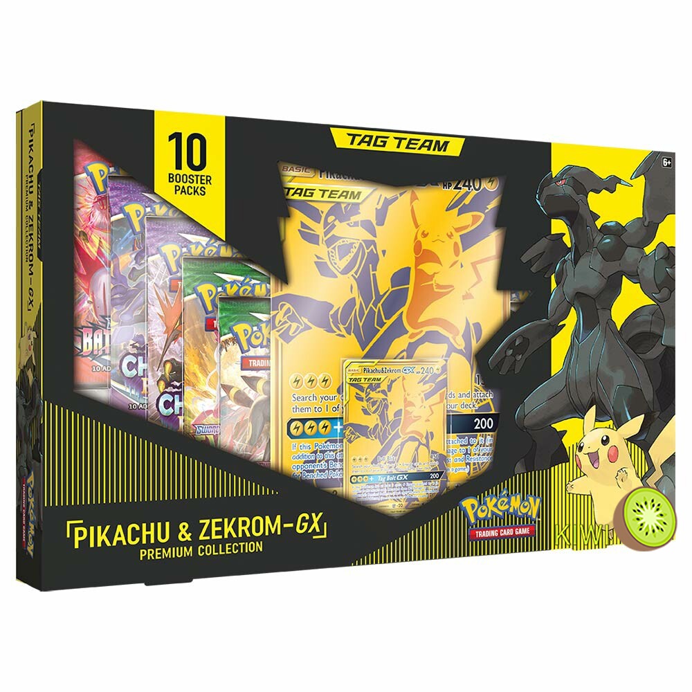 KIWI 🥝 PTCG 國際版 美版 Pikachu &amp; Zekrom GX 皮卡丘&amp;捷克羅姆GX 金皮捷