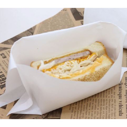 帕里尼袋 防油紙 土司袋 比利時鬆餅袋 麵包紙 防油紙 包裝袋 早餐店 早午餐 多款 100入