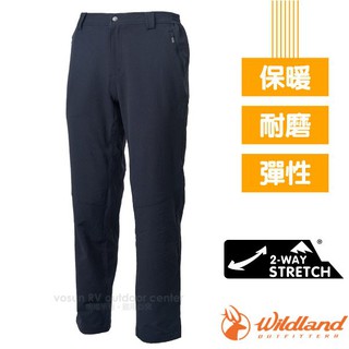 【荒野 WildLand】男 雙向彈性排汗高透氣保暖機能休閒長褲 (3D立體.YKK拉鍊) 62308