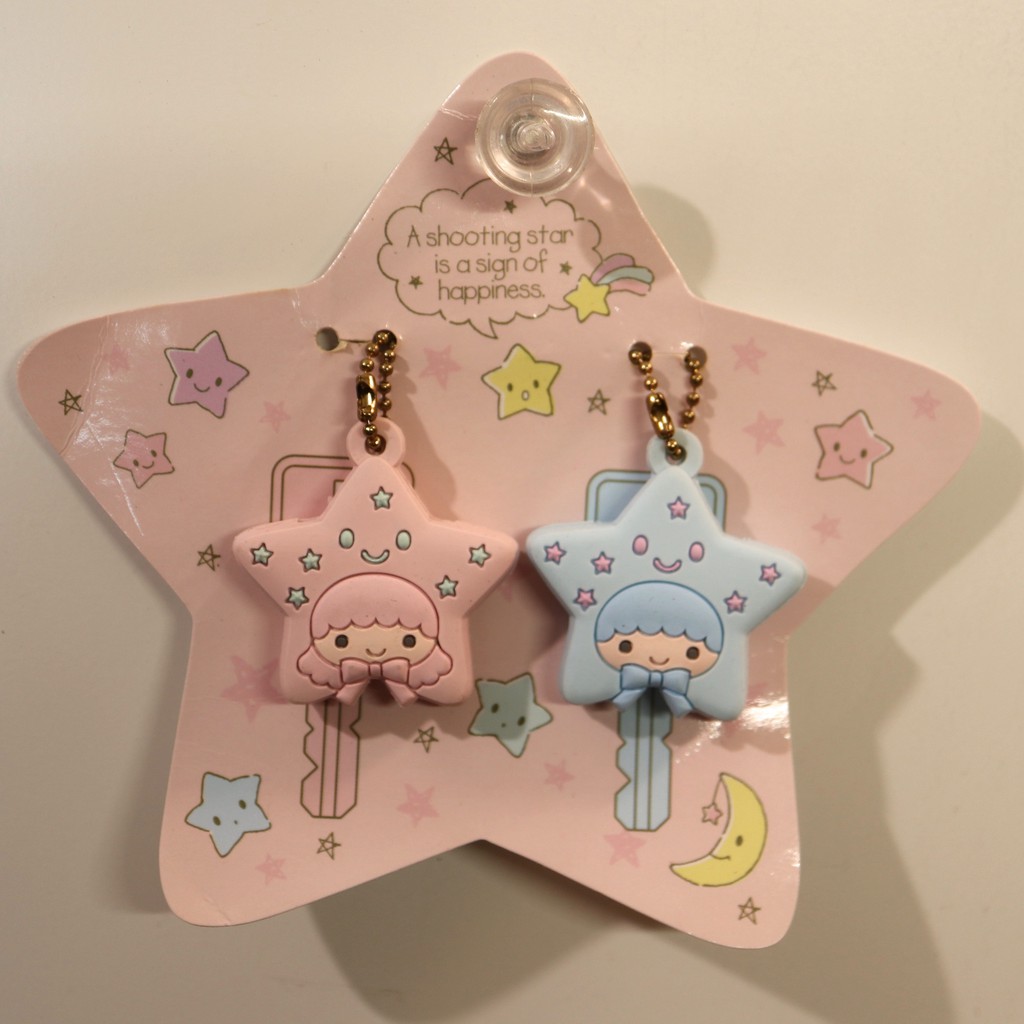 sanrio kiki&amp;lala 2014年出品 星星造型 鑰匙帽