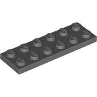 LEGO 樂高 3795 深灰 顆粒薄板 Plate 2x6 4211002