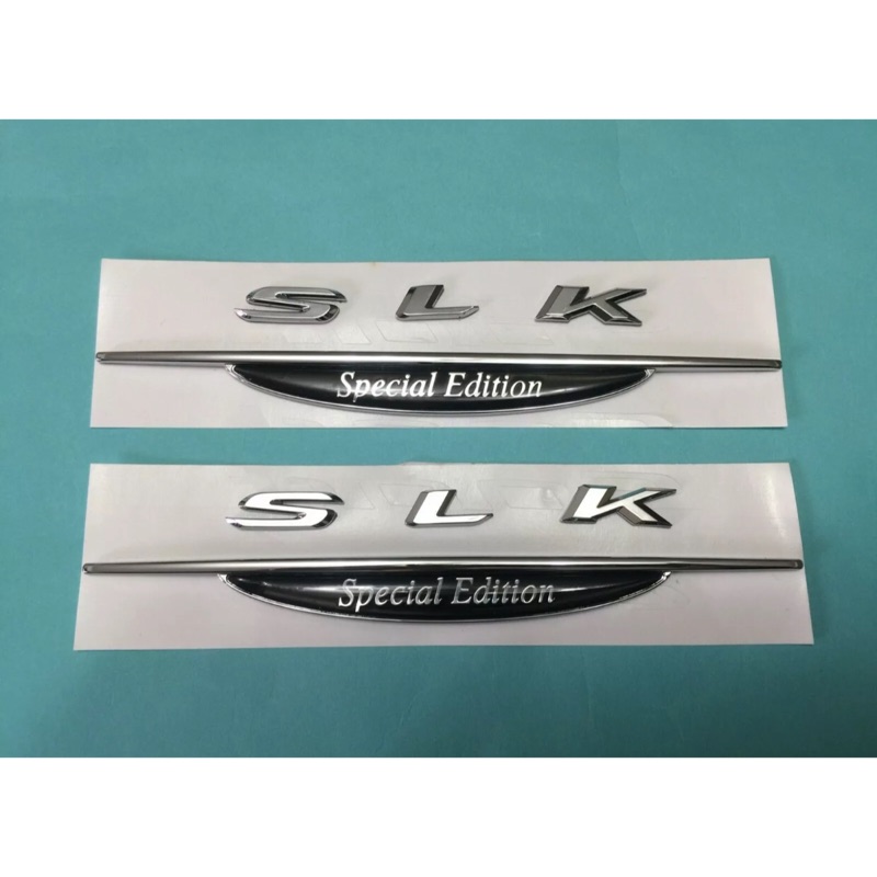 FOR 賓士 Benz R170/R171 SLK Specil Edition 電鍍字體 字貼 左右兩片一對