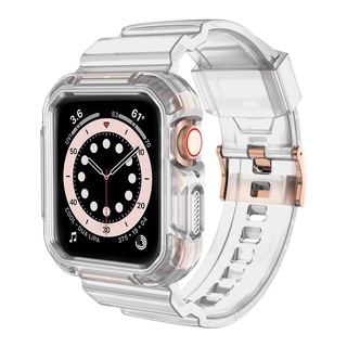 運動手鍊 TPU 錶殼 + 錶帶手錶套兼容 apple Watch 45mm 44mm 42mm 41mm 40mm 3