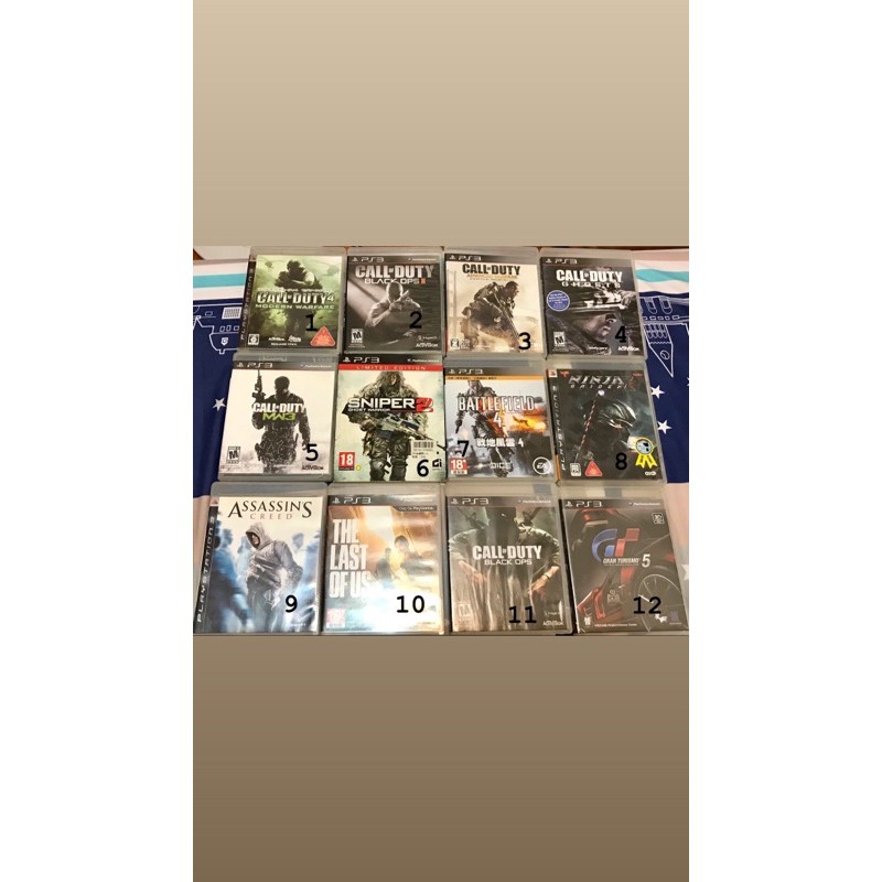 PS3 遊戲片 二手遊戲片/收藏/槍擊/賽車/海賊王 多種