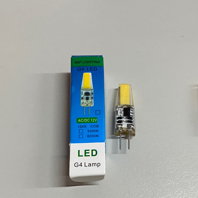 ㄚ青電火球  G4 COB 插腳 LED 12V豆泡G4led燈珠12V插泡