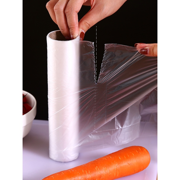 家用點斷式保鮮袋加厚大號小號連卷袋手撕袋微波爐冰箱專用食品袋