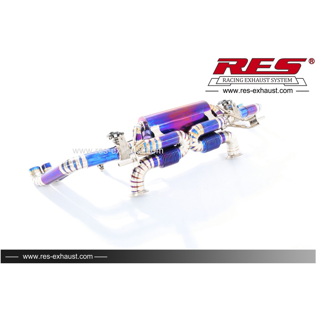 RES排氣管 AUDI R8 V10 5.2 10~13 不鏽鋼/鈦合金 尾段