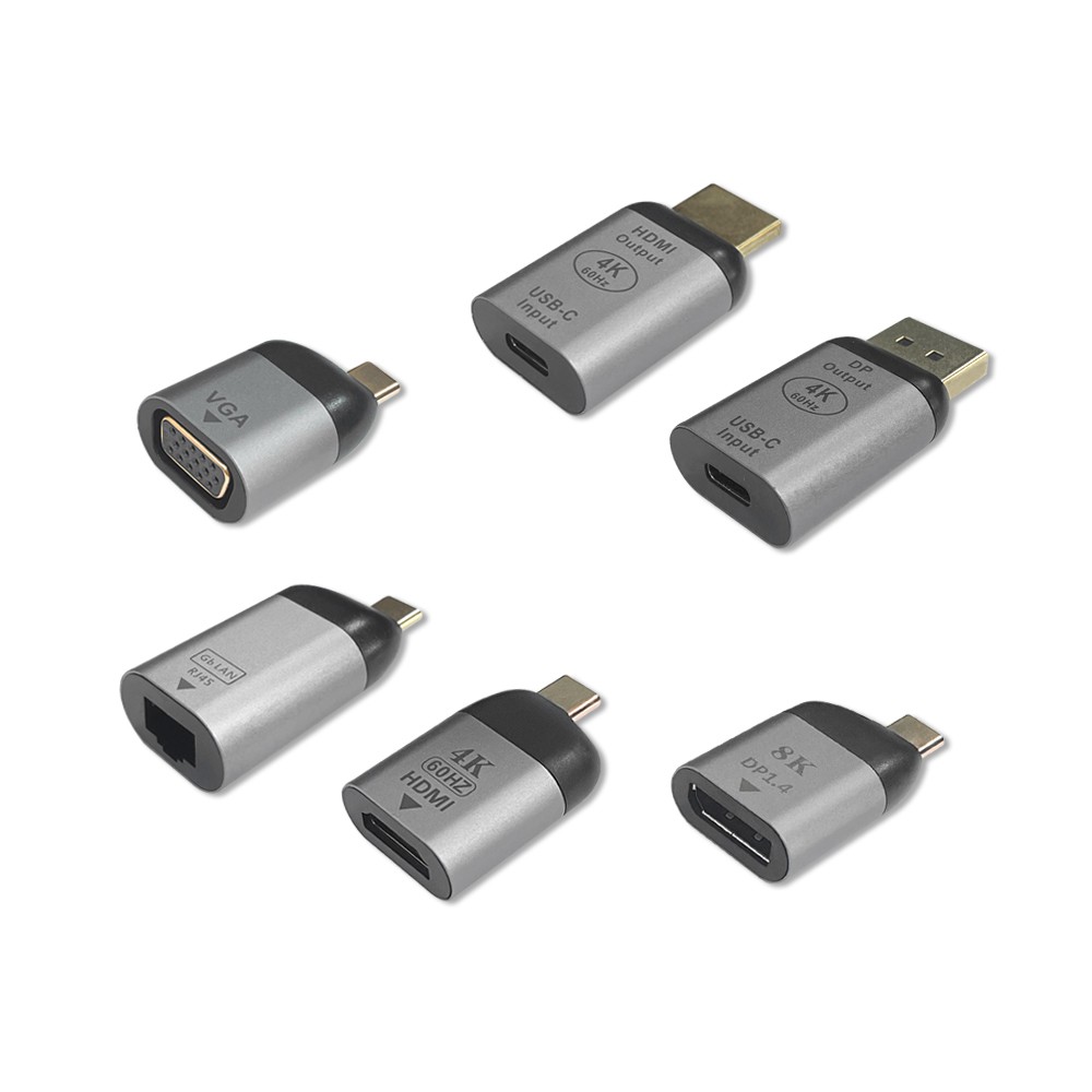 HDMI 影音高階轉接頭 8K 4K 1080P TYPE C HDMI 線 頭 轉接頭 PS5 DP頭 線