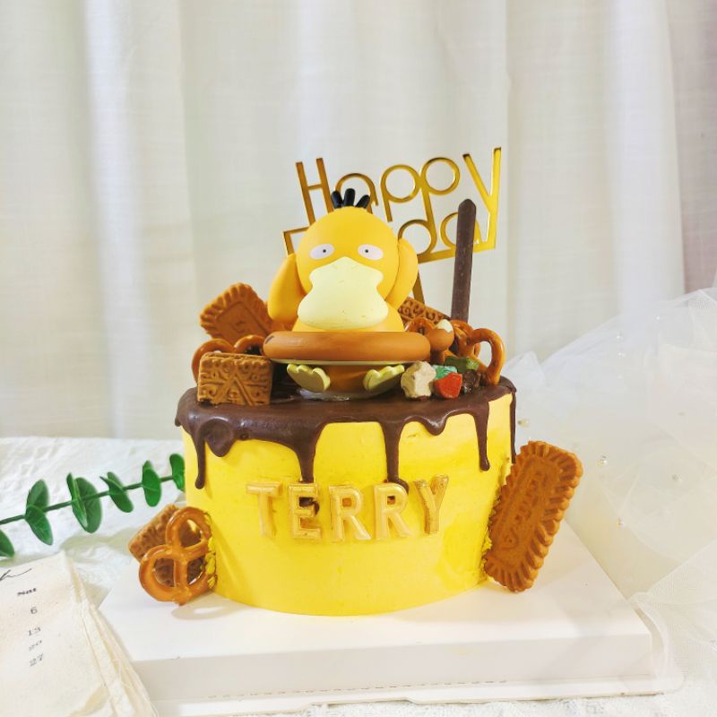 【yami_cake】台北客製化蛋糕 網美蛋糕 台北 中正 萬華 生日 慶生 奶油霜蛋糕 可達鴨蛋糕寶可夢蛋糕 神奇寶貝