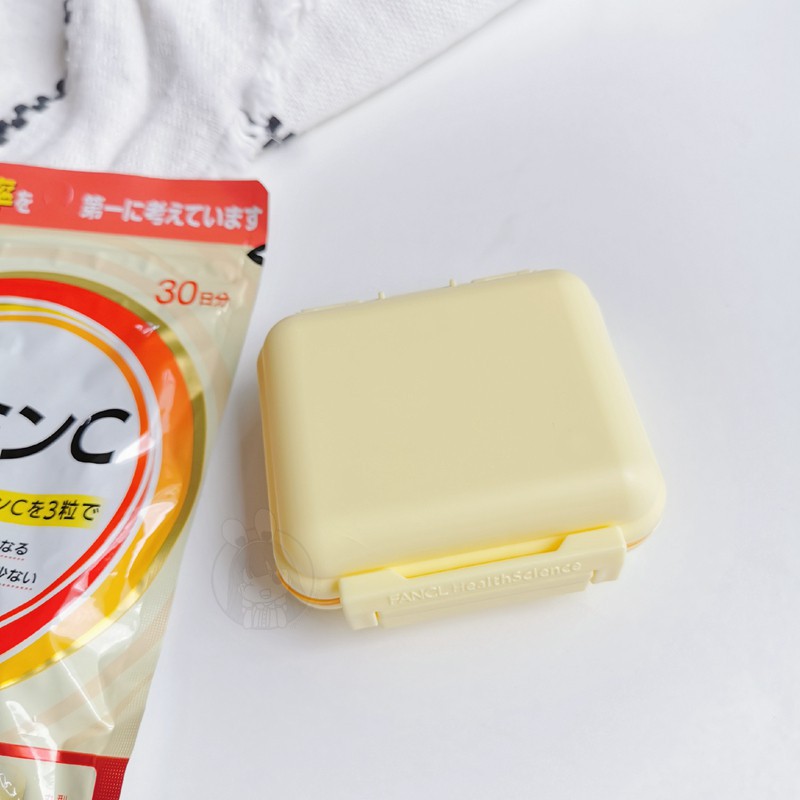 日本原裝 FANCL小藥盒便攜隨身分裝小迷你密封防潮防塵小分格進口