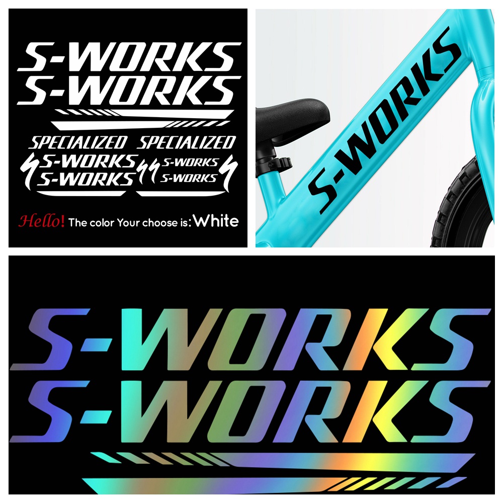 Specialized S-WORKS 公路自行車公路車貼紙適用於車架裝飾 MTB 自行車乙烯基貼花專業自行車貼紙