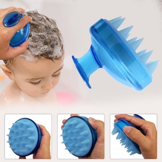 1 件裝 Spa 髮刷矽膠洗髮水寬齒梳洗頭頭皮按摩纖體軟刷頭身體按摩