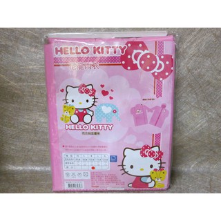 土城 三隻米蟲 三麗鷗 Hello Kitty 凱蒂貓 雨具 塑膠雨衣 尼龍雨衣 M