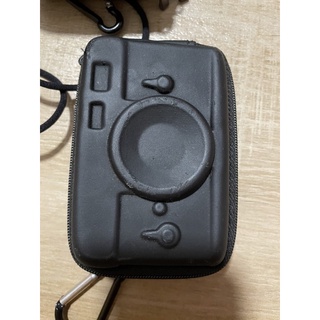 日本motif 黑色相機造型包 收納小物硬殼包 數位相機保護套