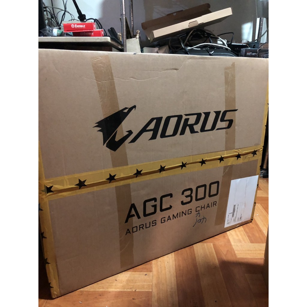 中獎品免運費 全新舒適 GIGABYTE 技嘉 AORUS AGC300 賽車電競椅 可調整傾斜角度