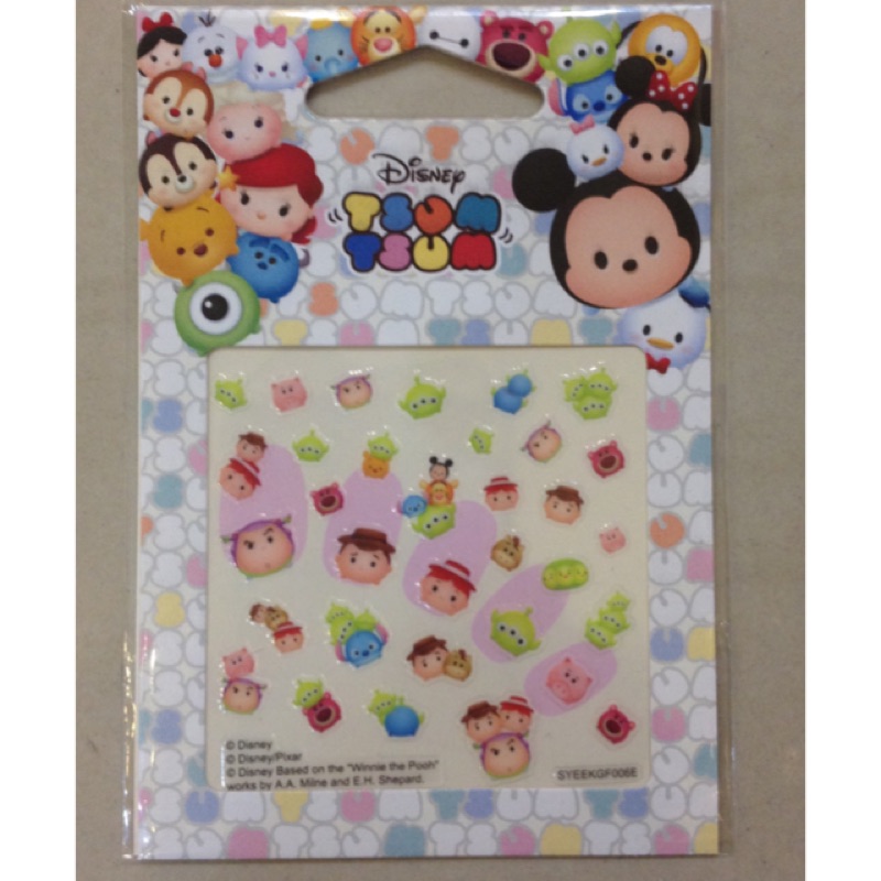 迪士尼 指甲貼 Tsum Tsum 疊疊樂系列 指甲貼 玩具總動員 巴斯 胡迪 三眼怪 翠絲 皮克斯 美甲貼 美甲貼紙