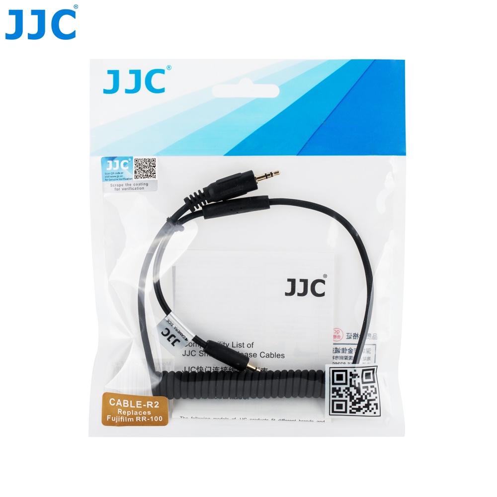 JJC 富士相機快門連接線R2 兼容 XT5 XT4 XT3 XT30 II XT20 XT100 XE3 XH2S等