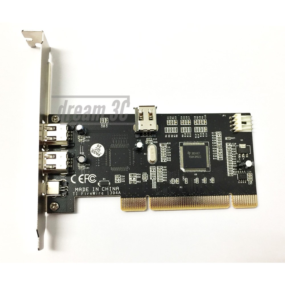 美國ti晶片firewire Card Ieee1394 Pci界面 附傳輸線支援win10 蝦皮購物