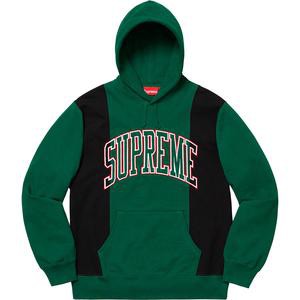 supreme paneled arc hooded sweatshirt