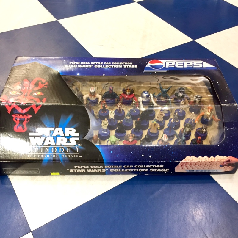 Zombie 絕版老品收藏 Star Wars Episode 1 星際大戰首部曲pepsi 百事可樂瓶蓋組 蝦皮購物