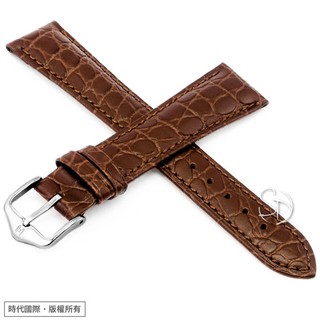 【海奕施 HIRSCH】03828010 棕色 Aristocrat L 鱷魚壓紋 替用錶帶 台南 時代鐘錶