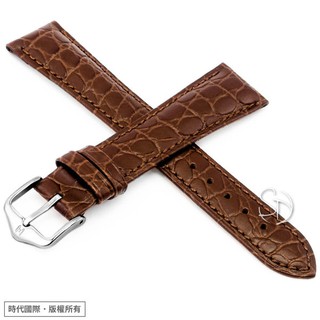 【海奕施 HIRSCH】03828010 棕色 Aristocrat L 鱷魚壓紋 替用錶帶 臺南 時代鐘錶