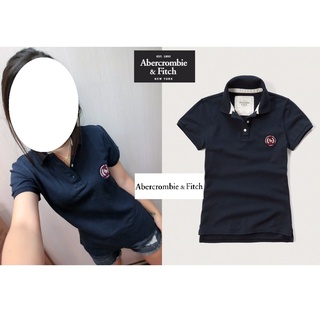 §上鉌嚴選 A&F Abercrombie&Fitch Embroidered Logo Slim經典款Polo衫-深藍