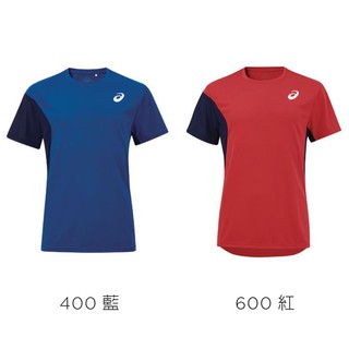 (C2) ASICS 亞瑟士 男女 排球上衣 短袖T恤 吸濕排汗2053A130藍色400 紅色600