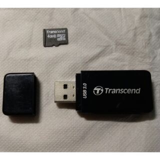 創見 SD卡讀卡機 （加贈4g Micro SD卡）
