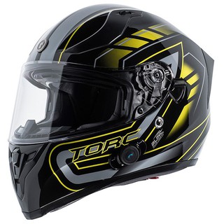 【極度風速】TORC T15 雙鏡片全罩式安全帽 HORIZON 螢光黃黑 進口帽 DOT ECE T-15