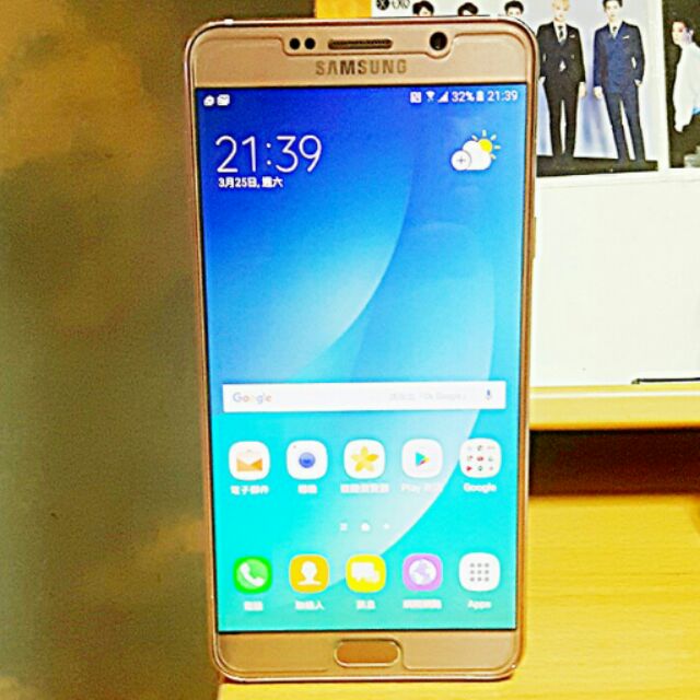 90%新 Samsung Galaxy Note 5 64G  4G 玫瑰金