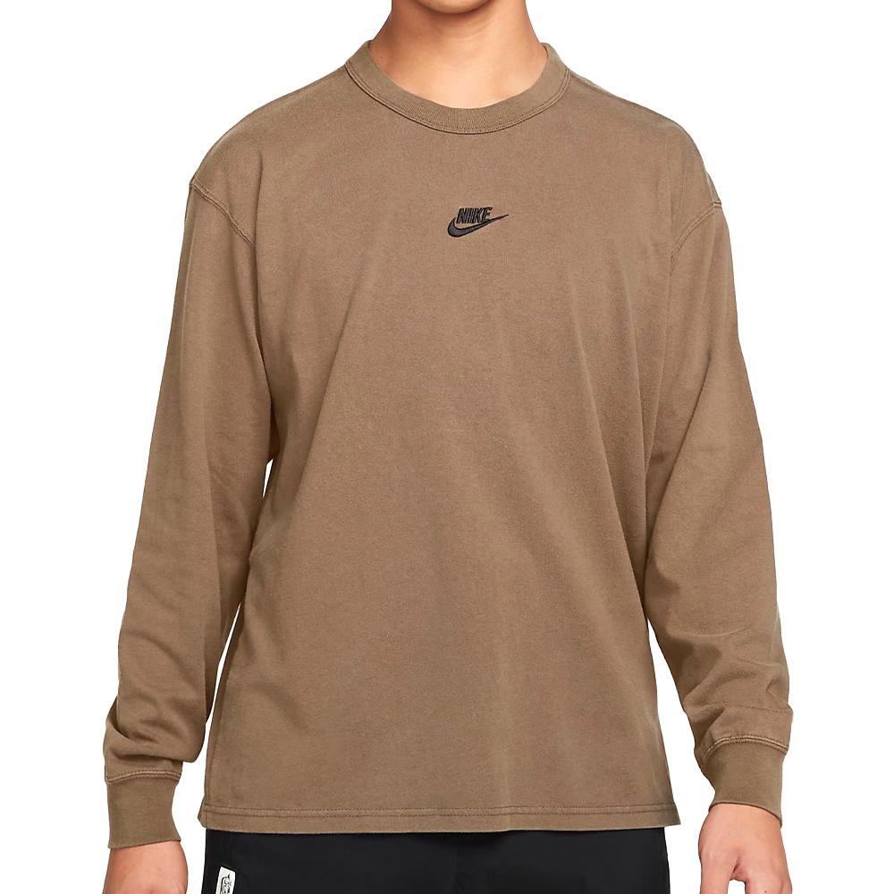 Nike AS M NSW Tee LS Premium Essntl 男 軍綠 運動 休閒 長袖 DJ1583-004