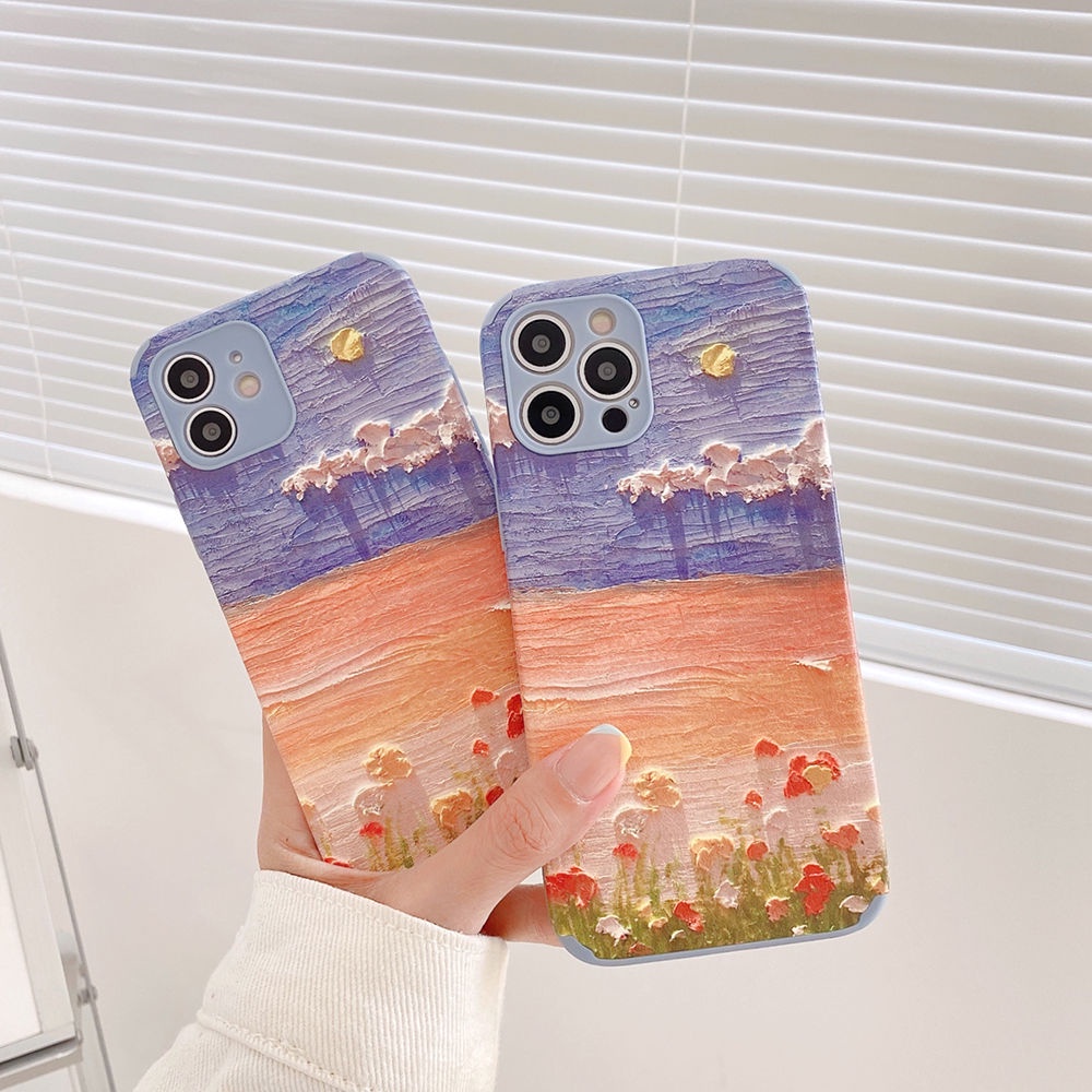 油畫花海華為nova7se手機殼皮紋8 5 6軟暢享 10plus女榮耀9x 30 10月7日發完 蝦皮購物