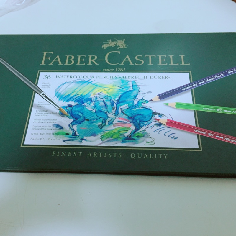 德國FABER-CASTELL輝柏 專家級綠盒水性色鉛筆-36色美術用設計用