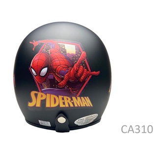 EVO 安全帽 CA-310 復古帽 蜘蛛人2 消光黑 半罩 半拆洗