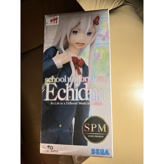 快速出貨 稀有絕版 日版 正版 景品RE:從零開始的異世界生活 艾姬多娜SEGA SPM學生服 學生妹JK制服 美女公仔