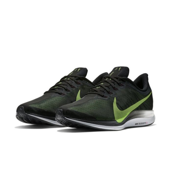  NIKE ZOOM PEGASUS 35 TURBO 黑綠 漸層 慢跑 男 AJ4114-004