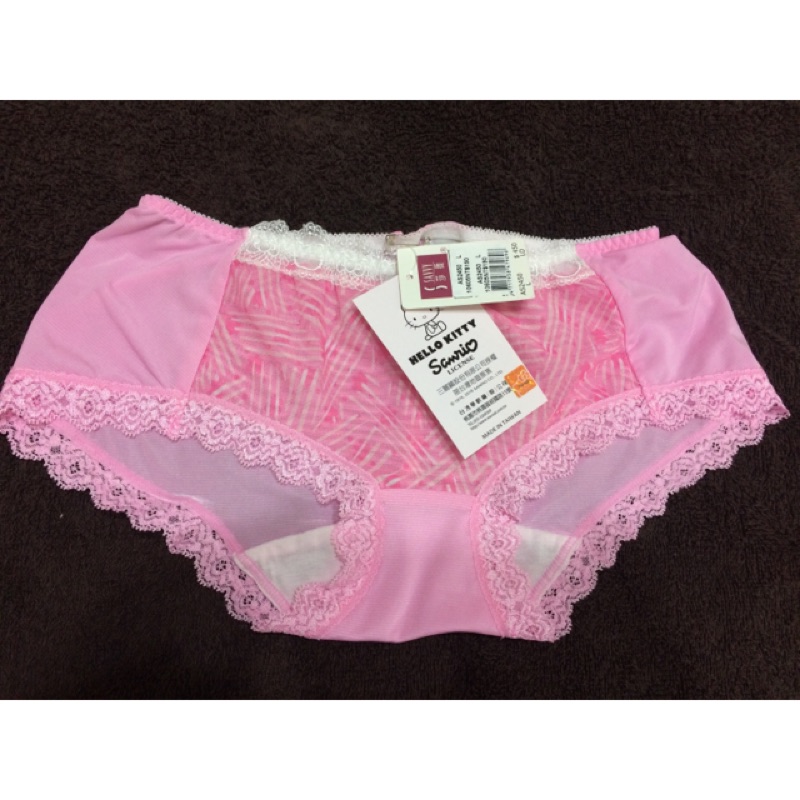 華歌爾特賣會 莎薇 SAVVY Hello Kitty系列內褲 粉紅色 L號