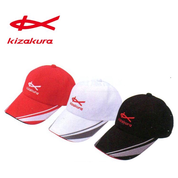 🌊沖繩釣具🌊KIZAKURA Kz-C2 釣魚帽 紅色 全新品