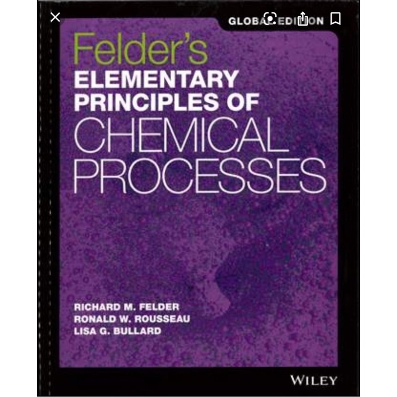 ［二手］Elementary Principles of Chemical Processes