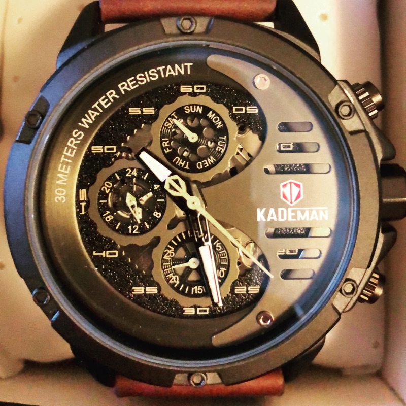 絕對可議價！！全新香港潮流品牌KADEMAN三眼錶～原價5600元，現1500元，買到賺到！