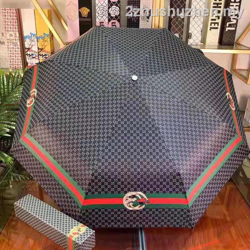 古馳 Gucci 大品牌街頭穿雨兩用防曬防紫外線自動伸縮商務雨傘